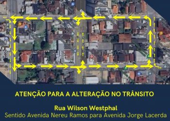 Braço do Norte realiza mais uma mudança no trânsito