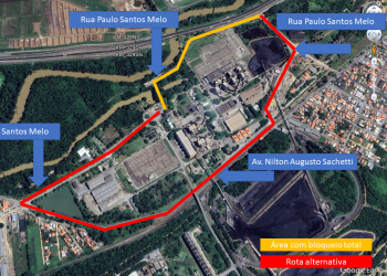 Obras exigem bloqueio próximo a BR-101sul/SC, em Capivari de Baixo