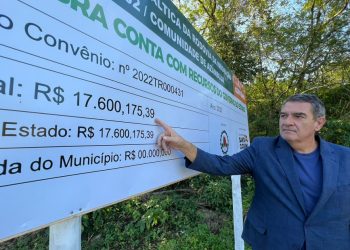 Prefeito de Pedras Grandes entra na Justiça para cobrar recursos do Estado