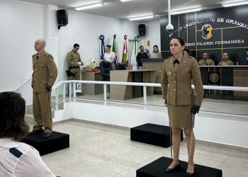 Cinthia Mendes Leandro assume o comando da PM de Gravatal