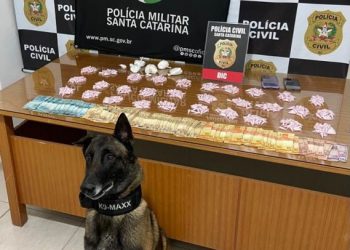 Jovem é preso com 1 kg de cocaína em Tubarão