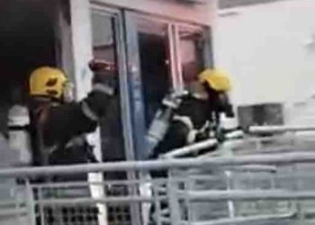 Incêndio atinge terminal da Caixa em Gravatal