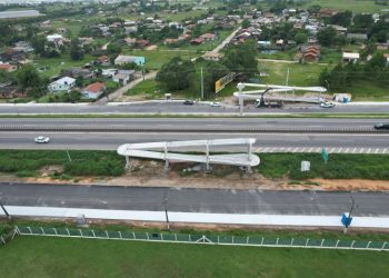 Imbituba: BR-101 terá trânsito bloqueado para içamento das vigas da nova passarela