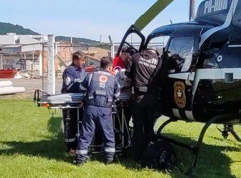 São Ludgero: três crianças ficam gravemente feridas após trailer pegar fogo