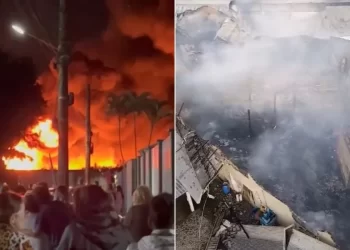 Tubarão: Loja Top Brasil é destruída por incêndio