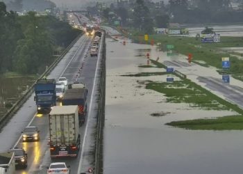 BR-101 em Maracajá segue com trechos interditados devido a alagamentos