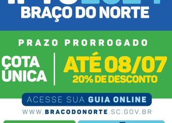 IPTU em Braço do Norte: prazo para pagamento com descontos encerra dia 08