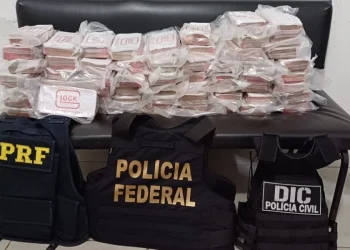 Cerca de 120 kg de pasta base de cocaína são apreendidos em Tubarão, na BR-101