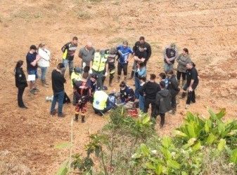 Em Grão-Pará, homem fica ferido após acidente com quadriciculo