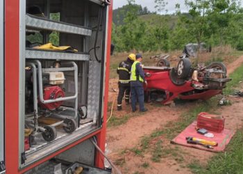 Braço do Norte: motorista morre após capotar carro na SC-108