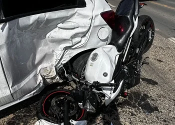 Lauro Müller: acidente deixa motociclista gravemente ferido