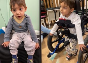 Família faz rifa para ajudar no tratamento de criança com paralisia cerebral