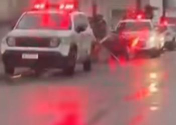 Homem sofre mal súbito e morre após colisão frontal entre motos