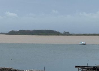 Fenômeno natural chama atenção em Laguna no sábado