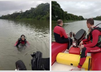Homem desaparece no rio após saltar de passarela no centro de Tubarão