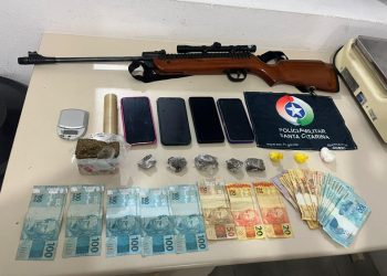 Grão-Pará: três pessoas são presas por tráfico de drogas e posse irregular de arma de fogo