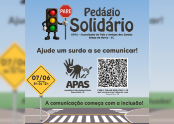 Apas realiza pedágio solidário para conscientizar e sensibilizar a sociedade