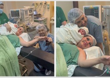 Pai surpreende companheira com pedido de casamento durante o parto