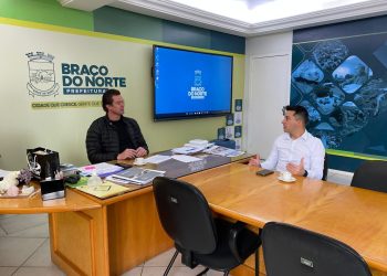 Braço do Norte: Beto se reúne com Lauro para alinhar recursos para a cidade