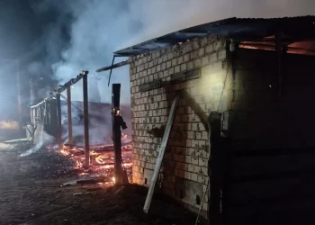 Incêndio destrói estufa de fumo e deixa prejuízo para trabalhador de Orleans