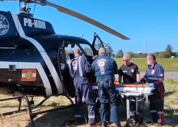 Crianças ficam feridas em grave acidente