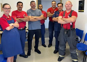 Vítima agradece bombeiros por resgate em igreja